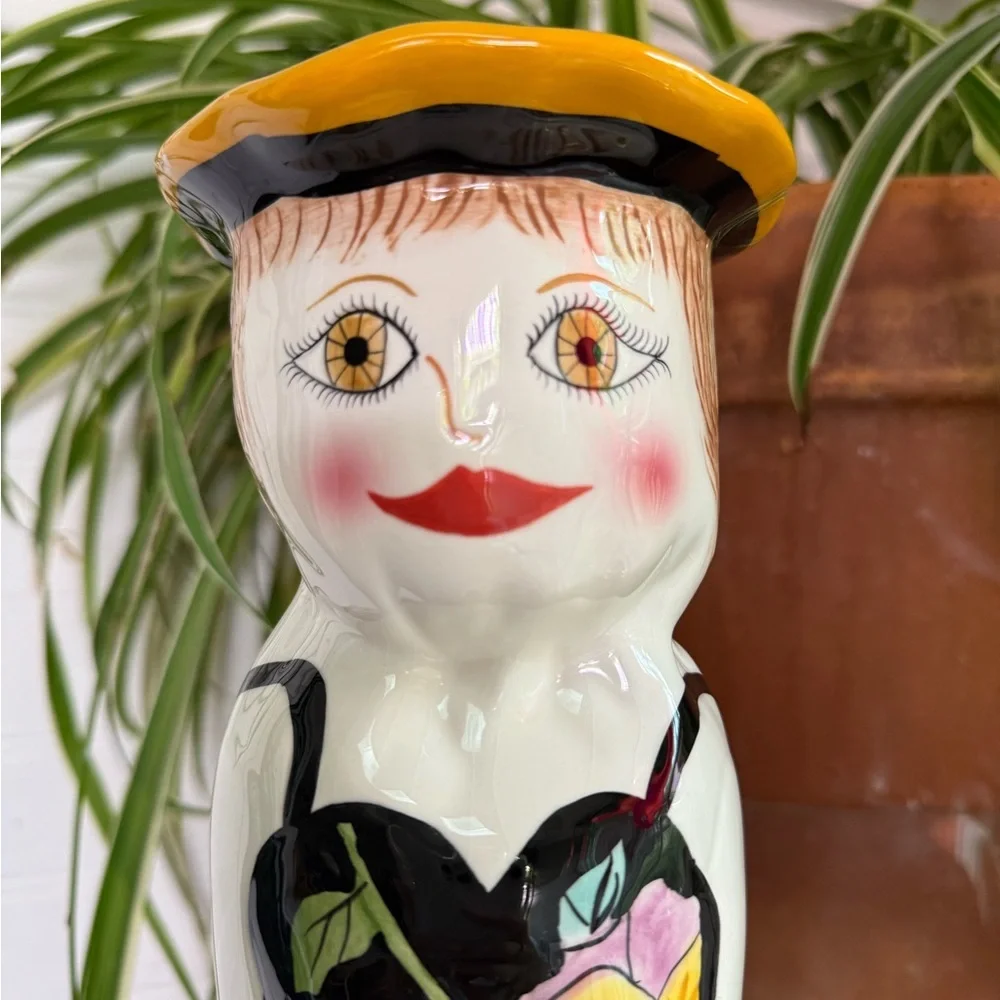 Bella Casa By Ganz Ceramic Lady Vase Sophie Hand Painted Susan Paley
